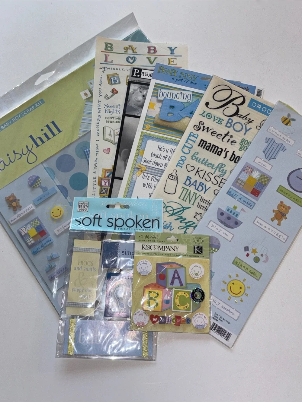 Baby Boy Scrapbook Stickers Baby Boy Scrapbook Embellishment Kit Junk Journal